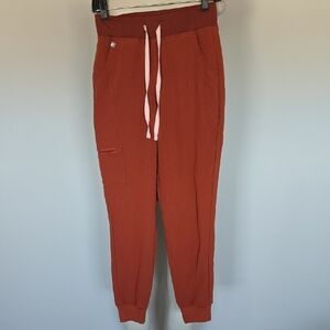 Figs technical collection rust color jogger scrubs-XS